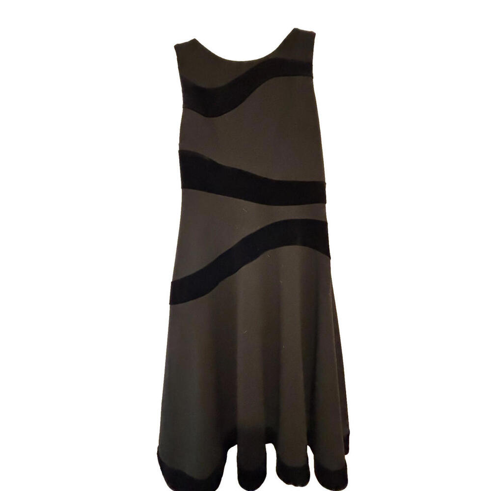 Calvin‎ Klein Women's black with velvet dress size 6 never worn